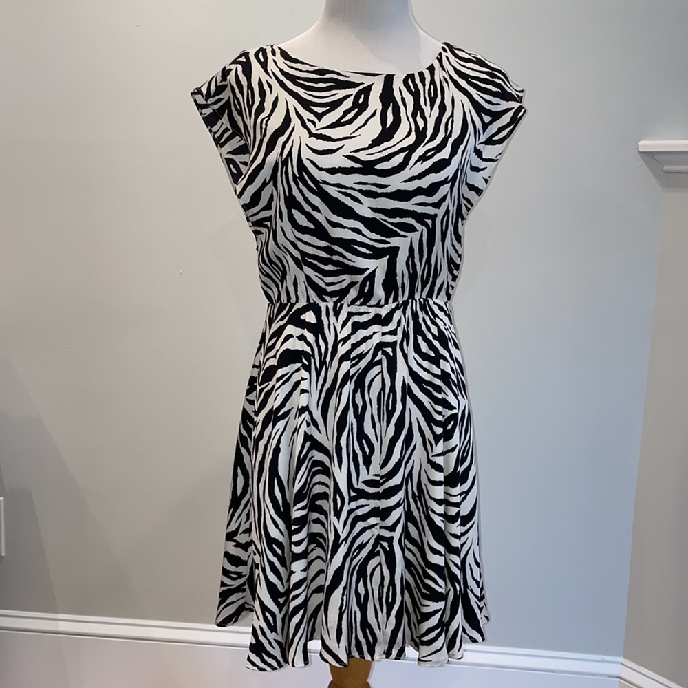 Alice + Olivia Zebra print dress
